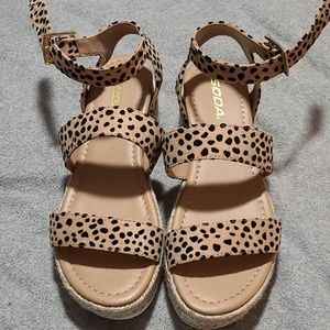 Soda Cheetah Espadrilles